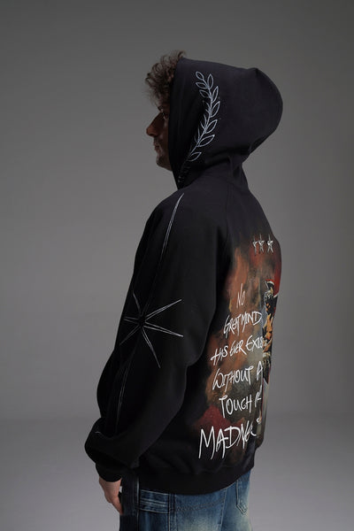 ‘TOUCH OF MADNESS’ VALKYRE HAND PAINTED HOODIE