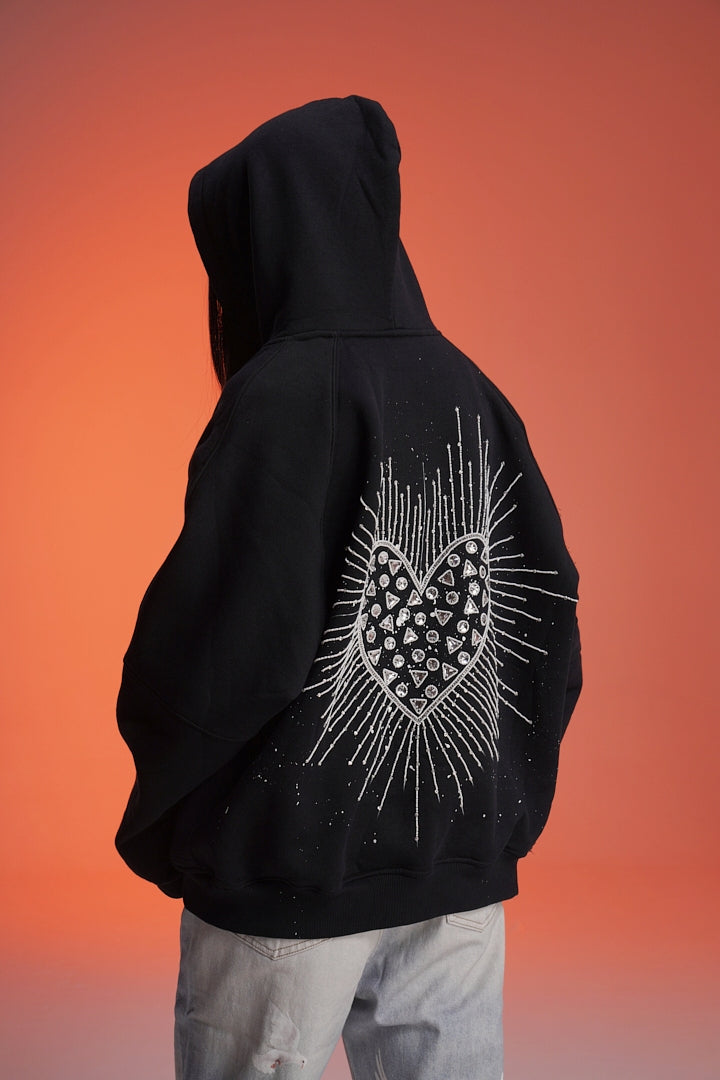 ‘CROWN JEWEL’ VALKYRE HAND PAINTED HOODIE