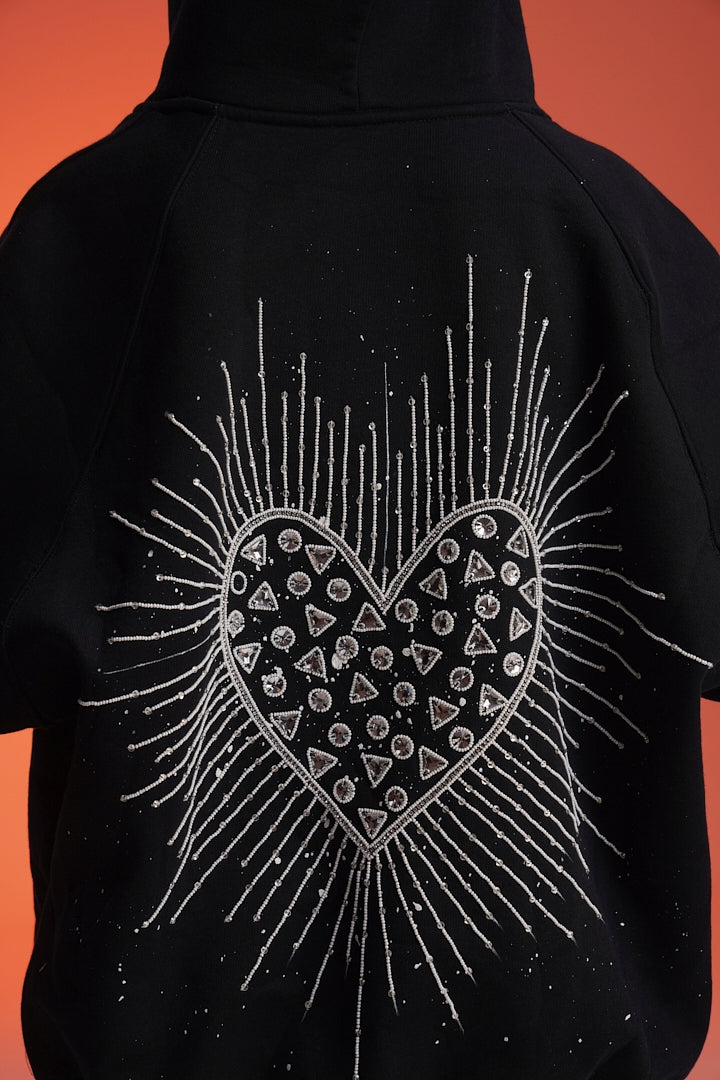 ‘CROWN JEWEL’ VALKYRE HAND PAINTED HOODIE