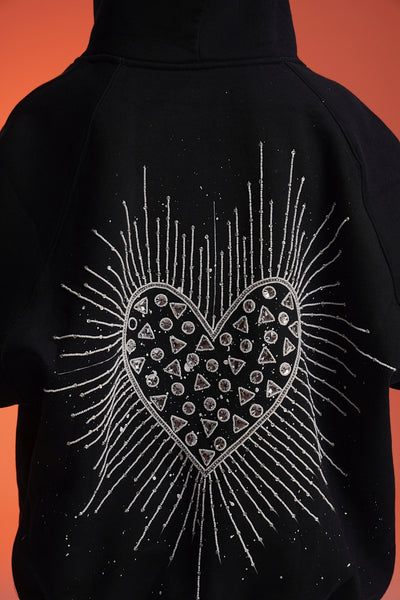 ‘CROWN JEWEL’ VALKYRE HAND PAINTED HOODIE