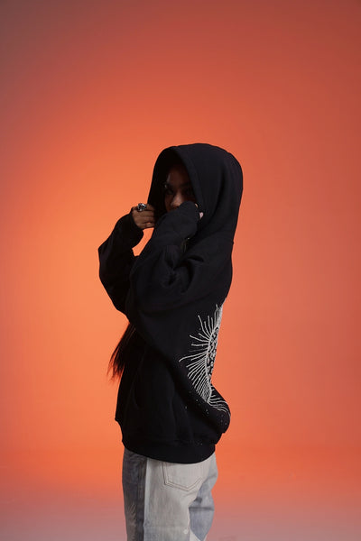 ‘CROWN JEWEL’ VALKYRE HAND PAINTED HOODIE