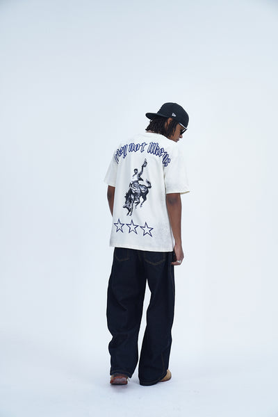 'THEY NOT LIKE US' VALKYRE ANTIQUE WHITE T-SHIRT