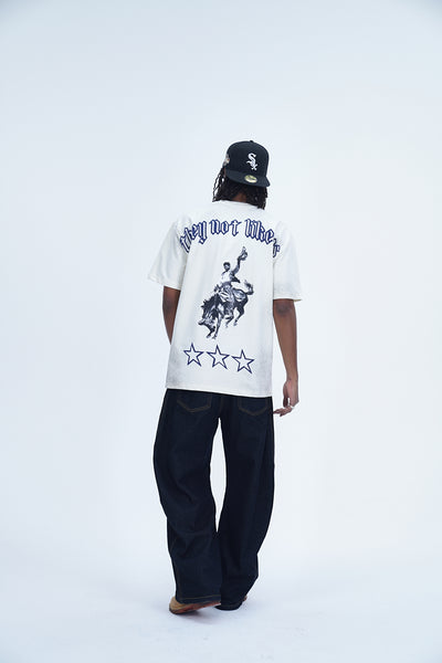 'THEY NOT LIKE US' VALKYRE ANTIQUE WHITE T-SHIRT