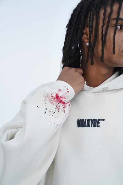 ‘SOARING SAKURA’ VALKYRE HAND PAINTED HOODIE - S3