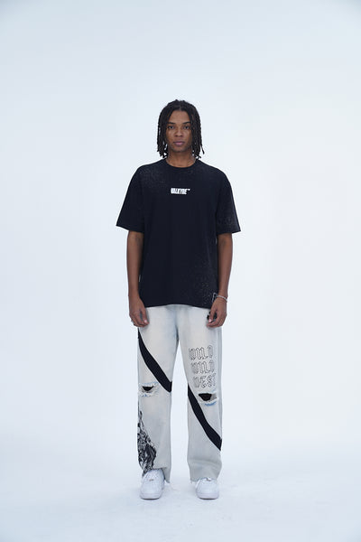 'TIGER EMBROIDERED BLACK TEE’ VALKYRE 3.0
