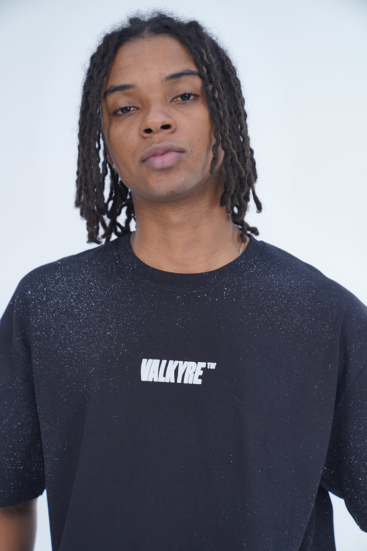 'TIGER EMBROIDERED BLACK TEE’ VALKYRE 3.0