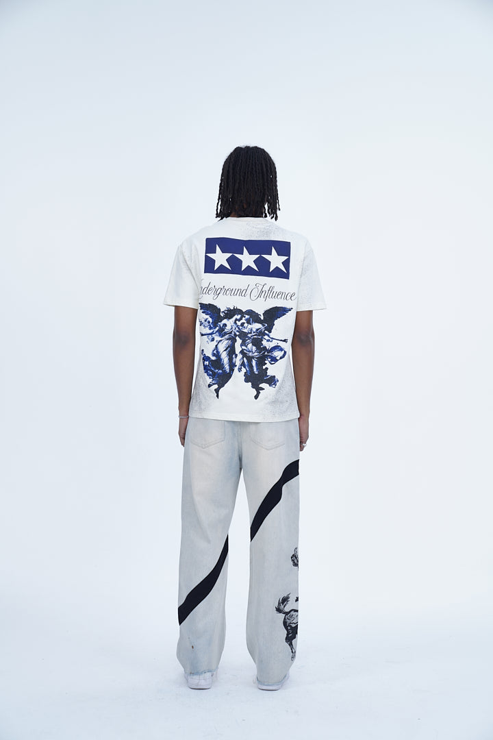'UNDERGROUND INFLUENCE' VALKYRE ANTIQUE WHITE T-SHIRT