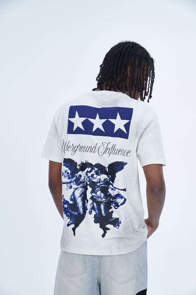 'UNDERGROUND INFLUENCE' VALKYRE ANTIQUE WHITE T-SHIRT