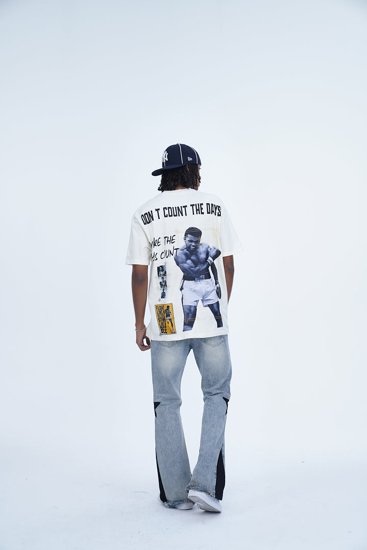 'DON'T COUNT THE DAYS OFF WHITE TEE’ VALKYRE 3.0