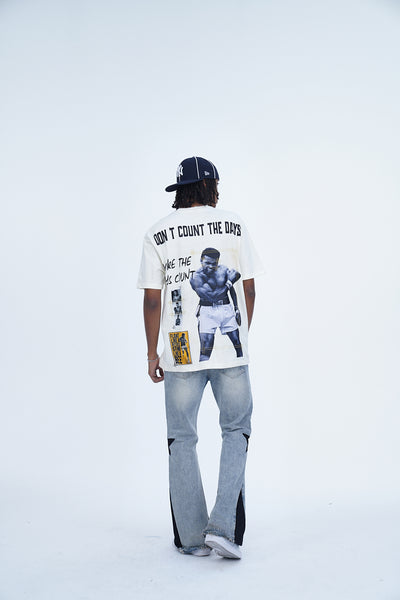 'DON'T COUNT THE DAYS OFF WHITE TEE’ VALKYRE 3.0