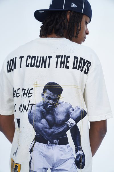 'DON'T COUNT THE DAYS OFF WHITE TEE’ VALKYRE 3.0