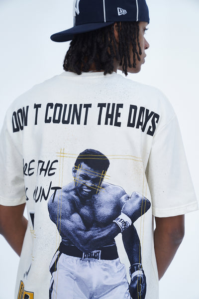 'DON'T COUNT THE DAYS OFF WHITE TEE’ VALKYRE 3.0