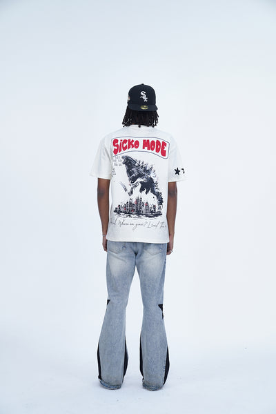 'SICKO MODE' VALKYRE ANTIQUE WHITE T-SHIRT