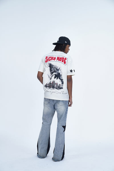 'SICKO MODE' VALKYRE ANTIQUE WHITE T-SHIRT