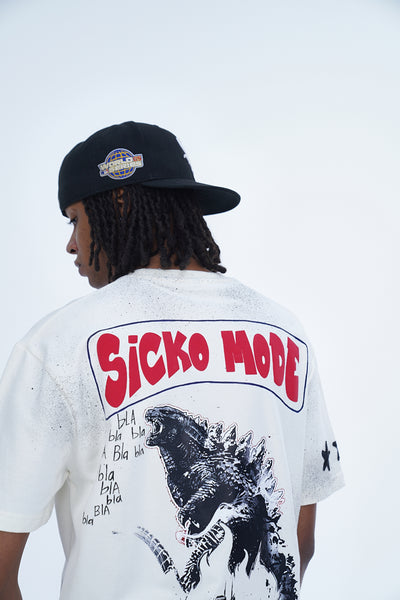 'SICKO MODE' VALKYRE ANTIQUE WHITE T-SHIRT