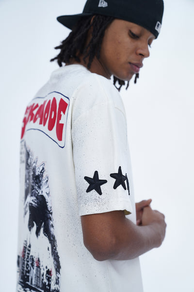 'SICKO MODE' VALKYRE ANTIQUE WHITE T-SHIRT