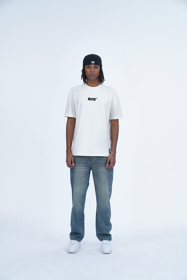 'TIGER EMBROIDERED WHITE TEE’ VALKYRE 3.0