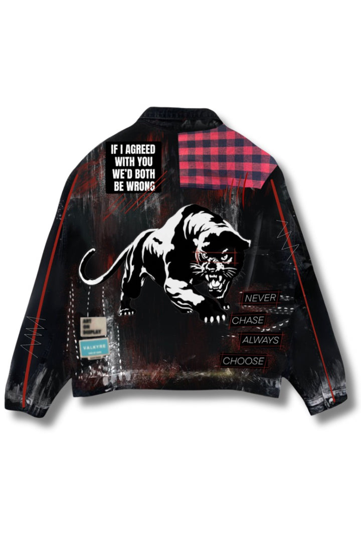 PANTHER 'POWER TO THE PEOPLE' BLACK VALKYRE JACKET