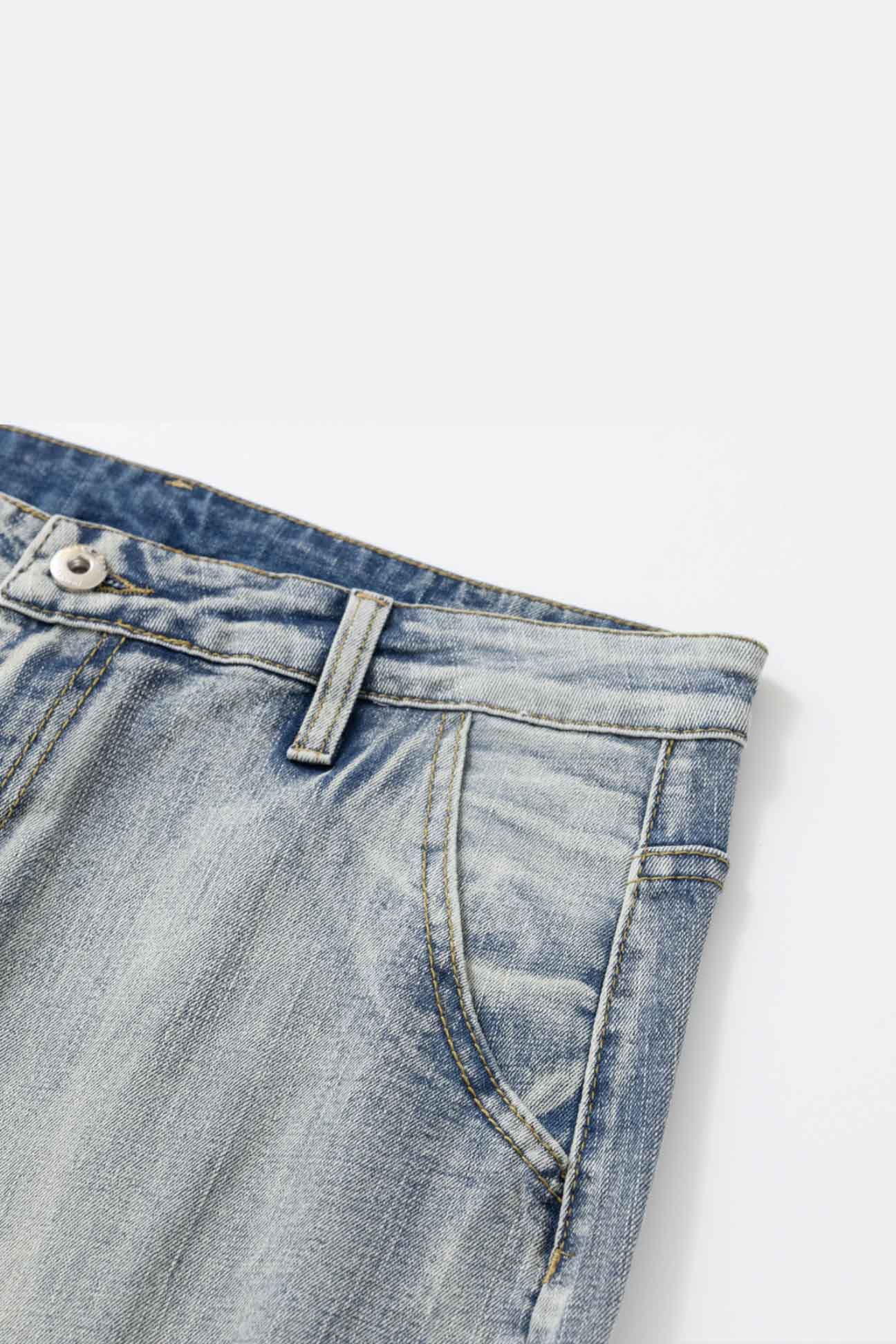BUTTON STRAPPED VALKYRE JEANS