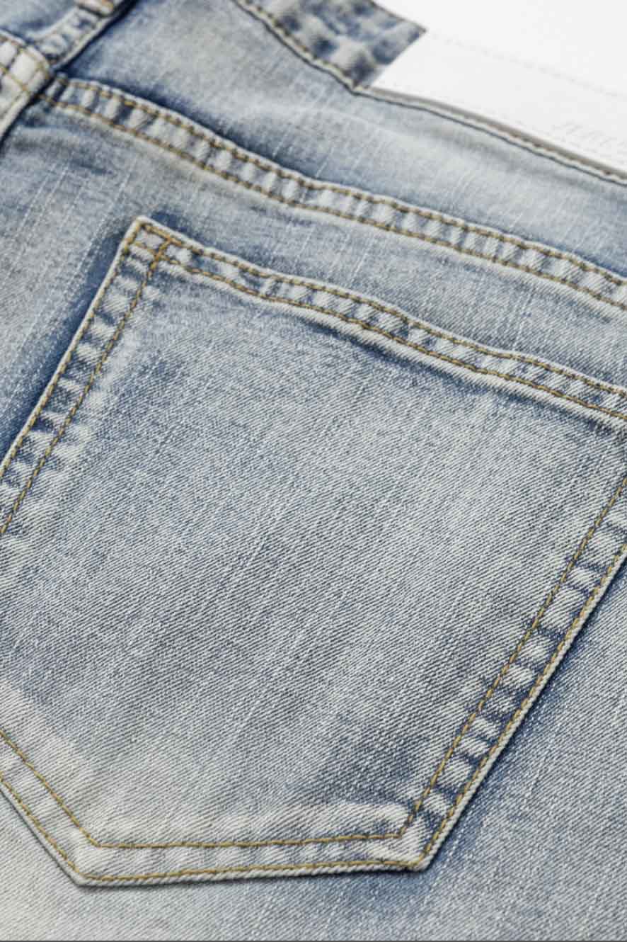 BUTTON STRAPPED VALKYRE JEANS