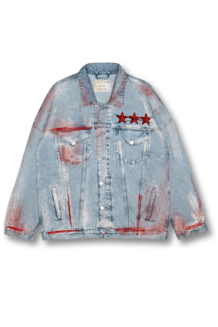 ‘DEATH BEFORE DISHONOR’ VALKYRE HAND PAINTED JACKET 3.0
