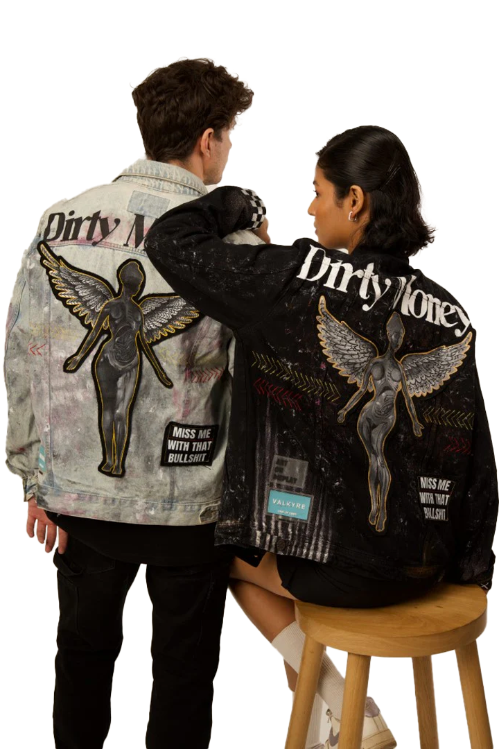 'DIRTY MONEY' BLACK VALKYRE JACKET