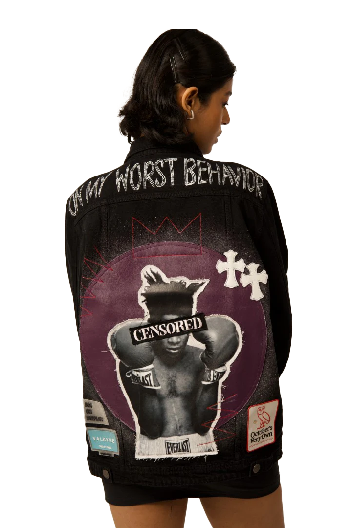 BASQUIAT - 'ON MY WORST BEHAVIOUR' BLACK VALKYRE JACKET