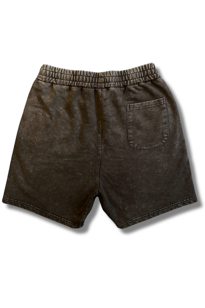 BROWN WASHED SHORTS