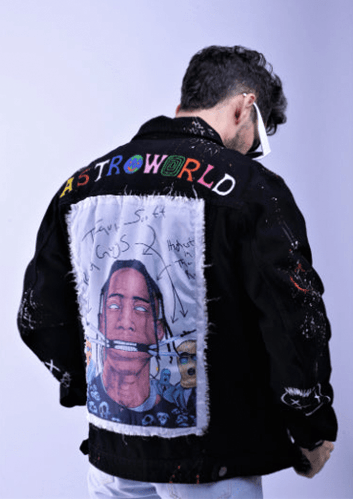 Astroworld jeans jacket best sale