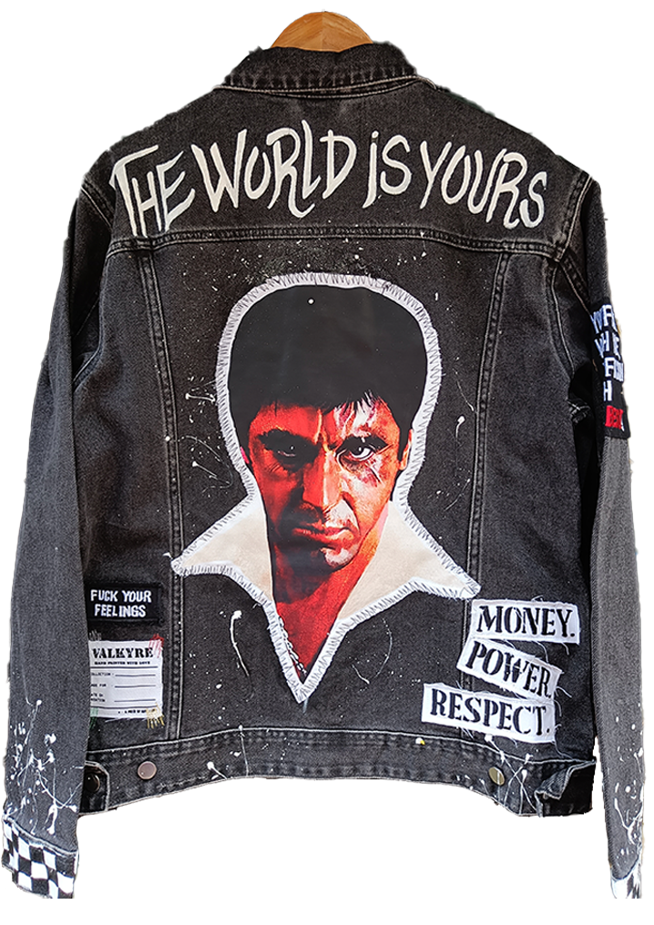 SCARFACE 'THE WORLD IS YOURS' PRINTED VALKYRE JACKET