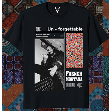 FRENCH MONTANA 'UNFORGETTABLE' - VALKYRE T-SHIRT