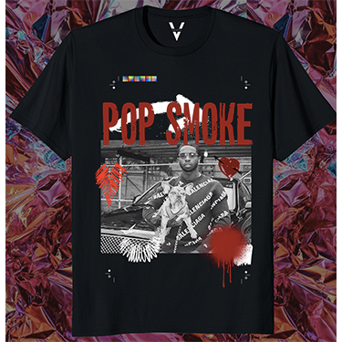 POP SMOKE 'BLOOD STAINS' VALKYRE T-SHIRT