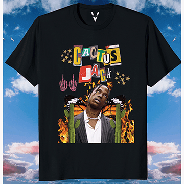 Travis Scott cactus jack Oakley tee S Travis Scott was spotted in