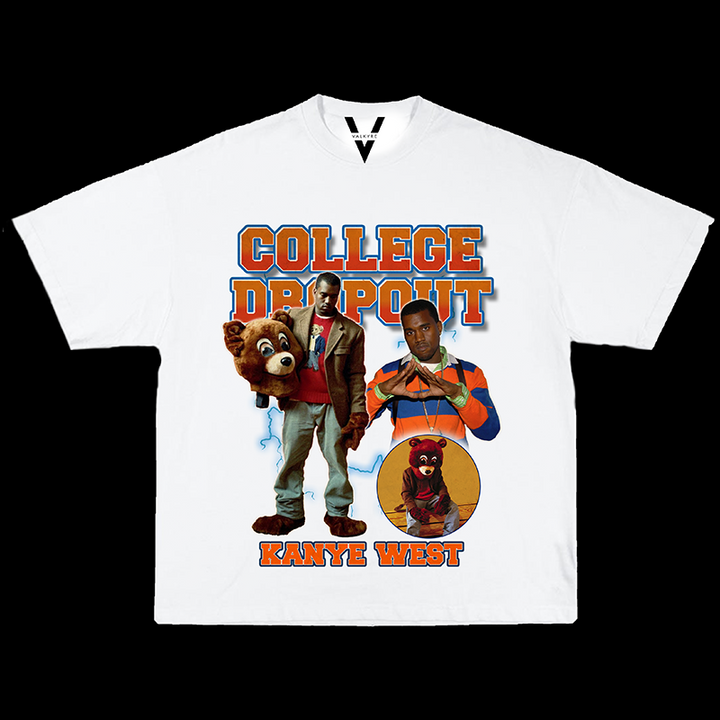 00’s KANYE WEST THE COLLEGE DROPOUT Tee College Dropout Designed Oversized Tee – The Fit Check