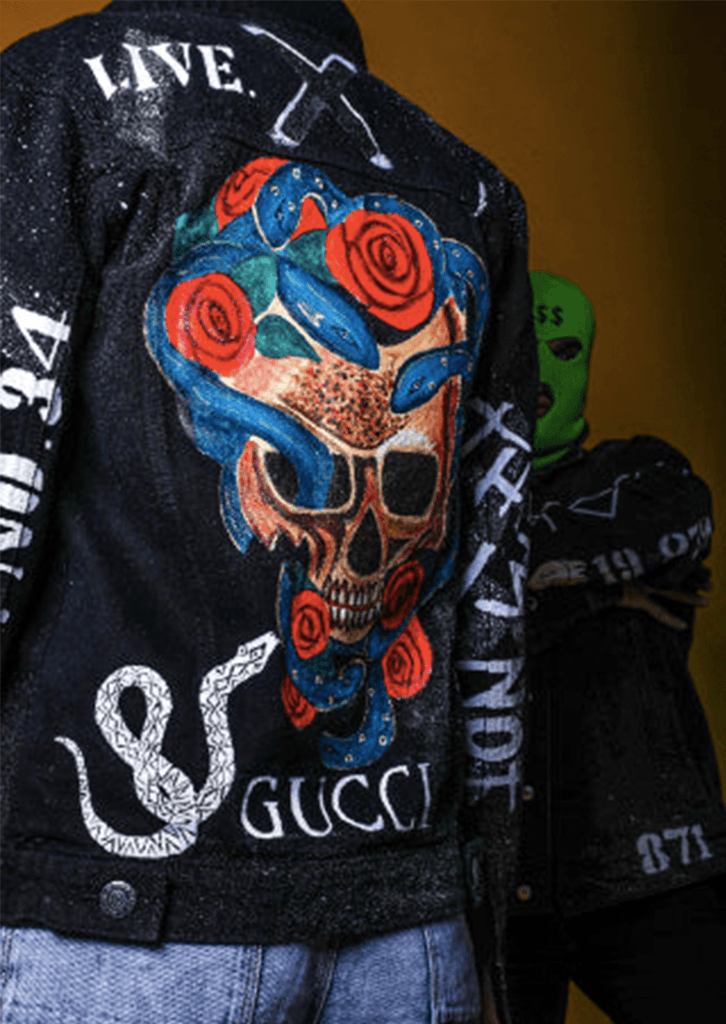 Gucci snake jacket denim on sale